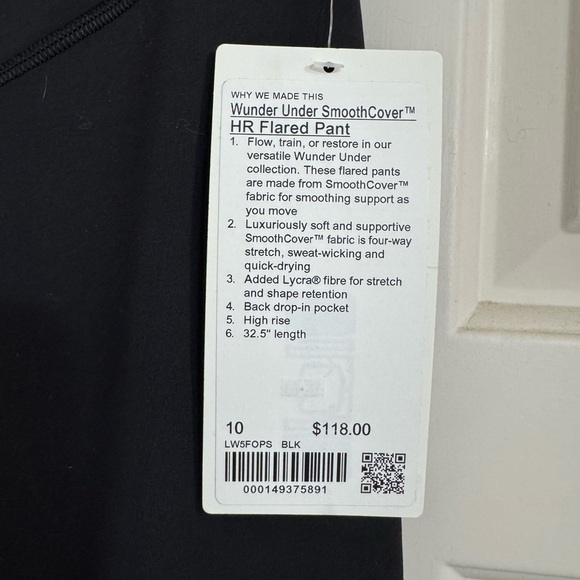 Lululemon Black Flare Leggings - Picture 2 of 2